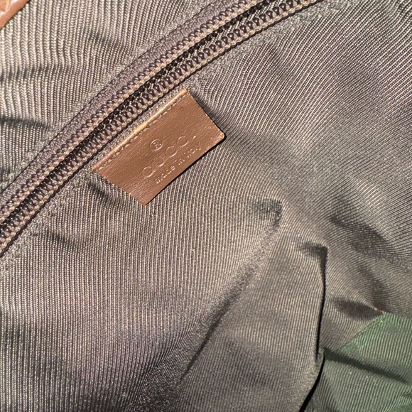 Gucci Brown Monogram Tote Bag - Picture 5 of 6